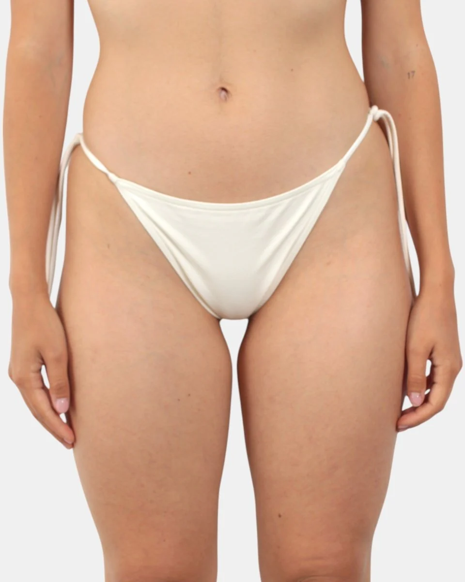 CHEEKY BOTTOM WITH SELF- TIE FASTENINGS - 10 CREAM - immagine 2