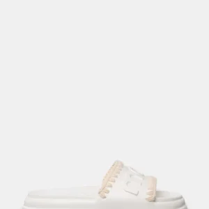 ciabatte donna eva one-piece slide - bianco