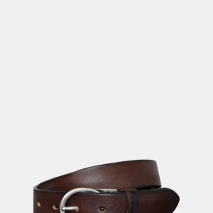 CINTURA IN PELLE ALBERTO LUTI - MORO