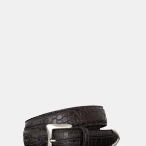 CINTURA IN PELLE ALBERTO LUTI - MORO