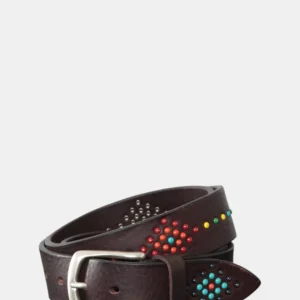 CINTURA IN PELLE ALBERTO LUTI - MORO