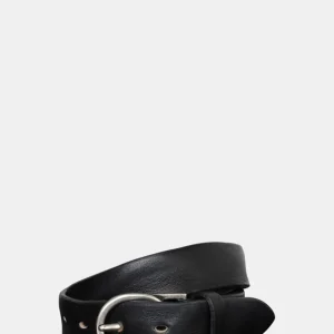 CINTURA IN PELLE ALBERTO LUTI - NERO