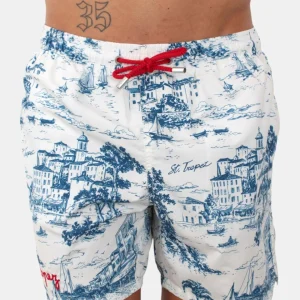 CLASSIC SWIM SHORT - ST TROPEZ TOILE 01 EMB