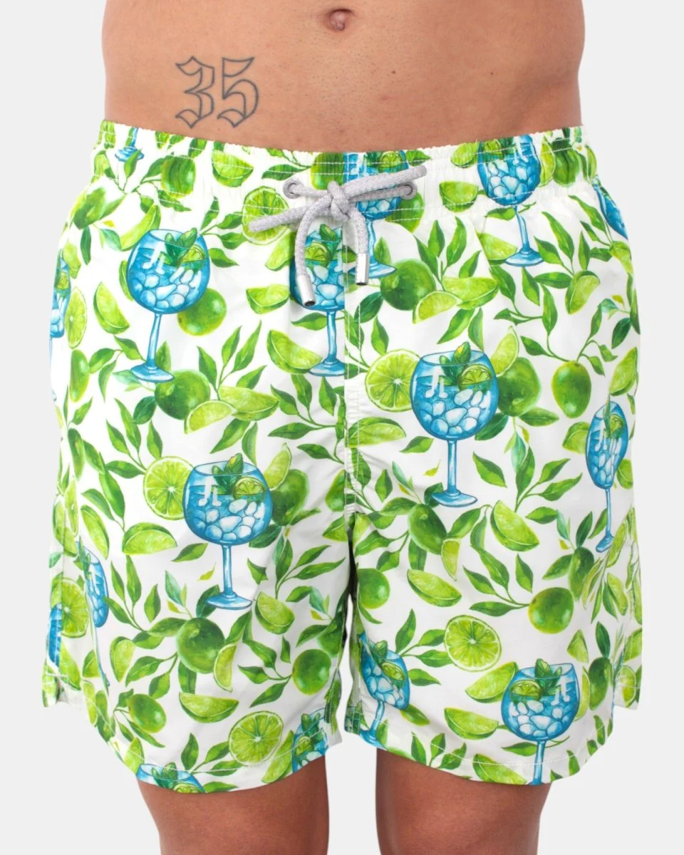 CLASSIC SWIM SHORT - TONIC LIME 01