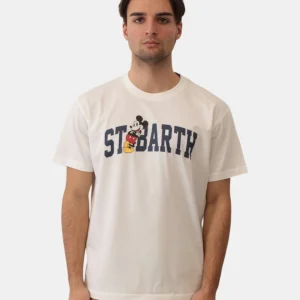 cotton classic t shirt - mickey college 01n