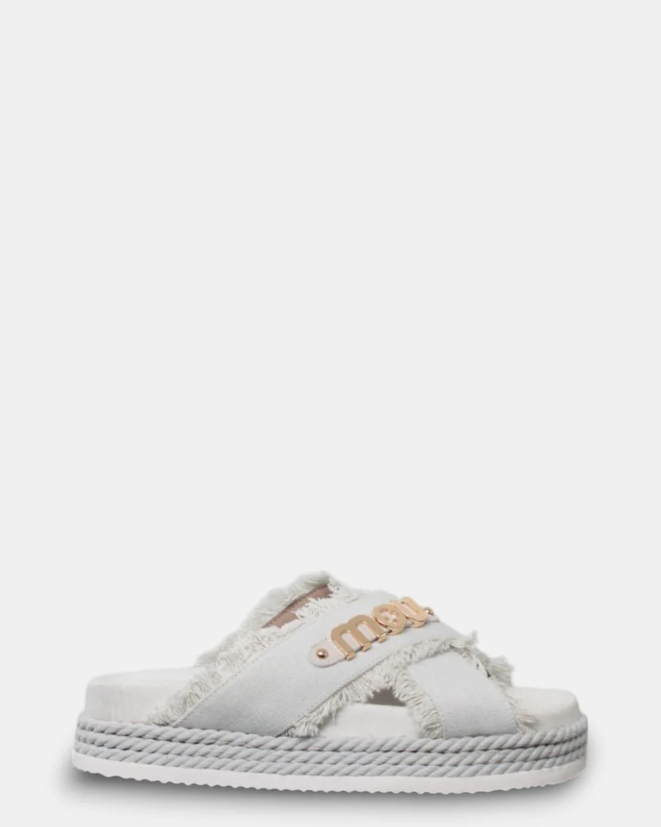 criss-cross rope sandal rcanv - rwbei