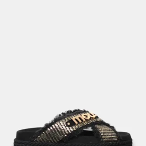 CRISS-CROSS SANDAL RAFFIA - RMBLA