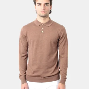 DANIELE FIESOLI - Polo A Manica Lunga Beige