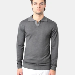 DANIELE FIESOLI - Polo A Manica Lunga Grigio