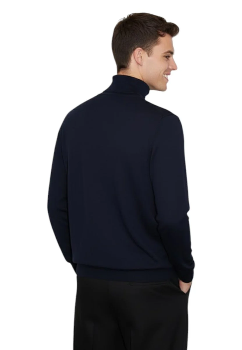 dolcevita rasato calato - 41 blu - immagine 4