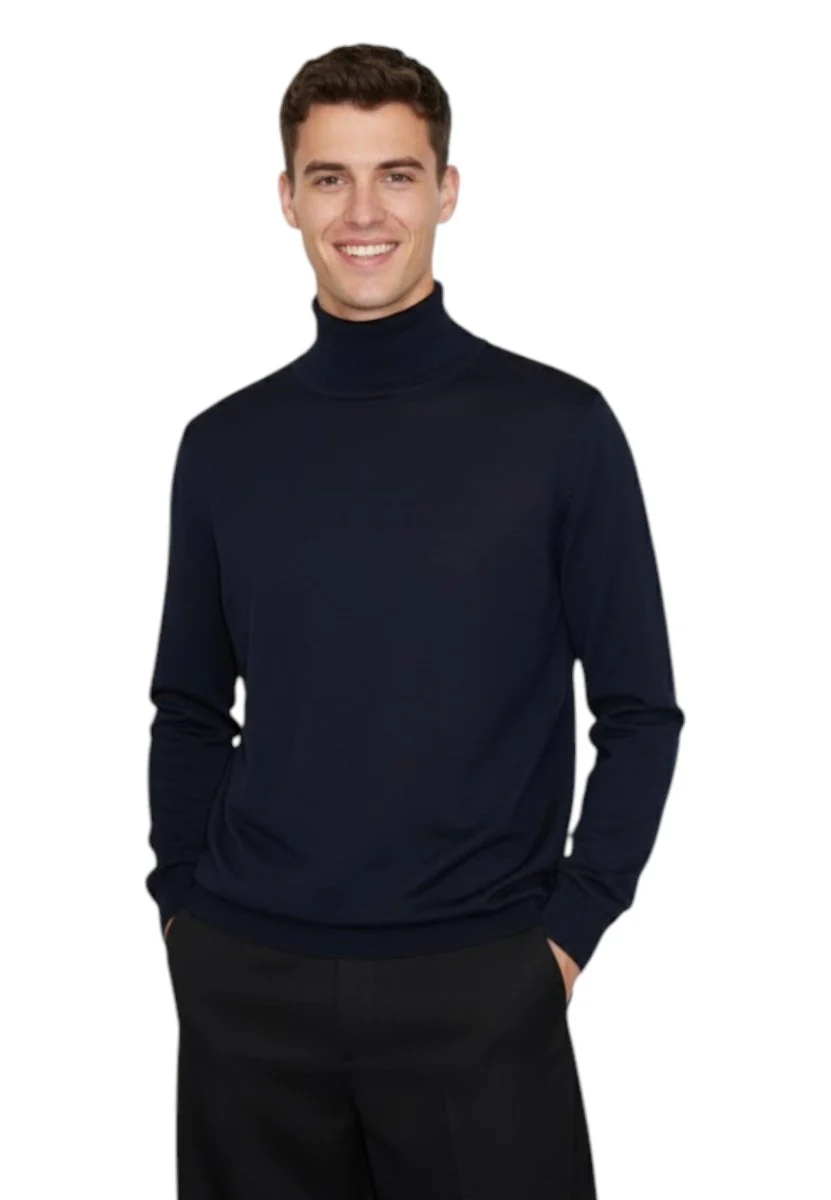 dolcevita rasato calato - 41 blu