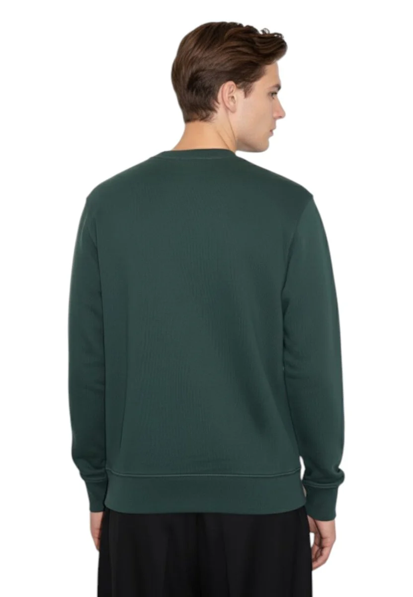 felpa a girocollo - brushed - university green - immagine 4