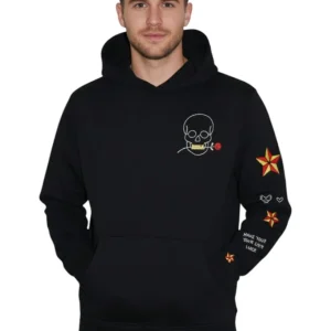 felpa con cappuccio black