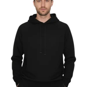 felpa con cappuccio in maglia - 13 nero