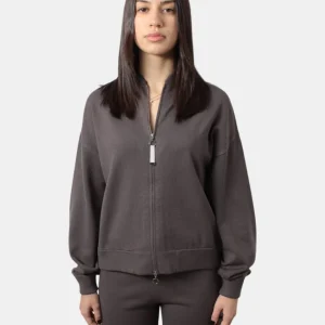 felpa con zip mm max mara mod. faiti - 002 fango