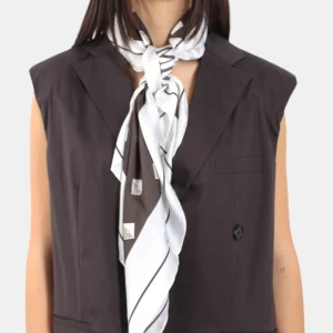 foulard mm max mara mod. cammeo - 001 fango