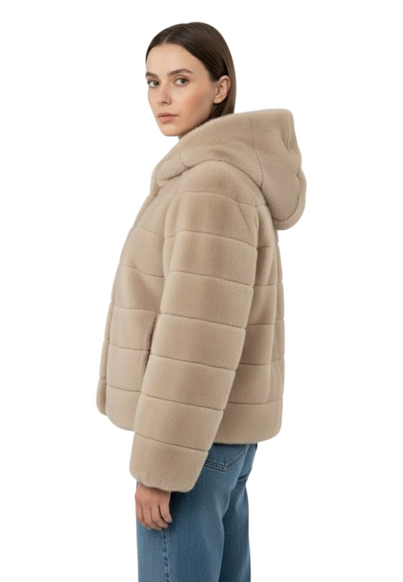 giacca con manica pipistrello - 040 palomino/beige - immagine 3