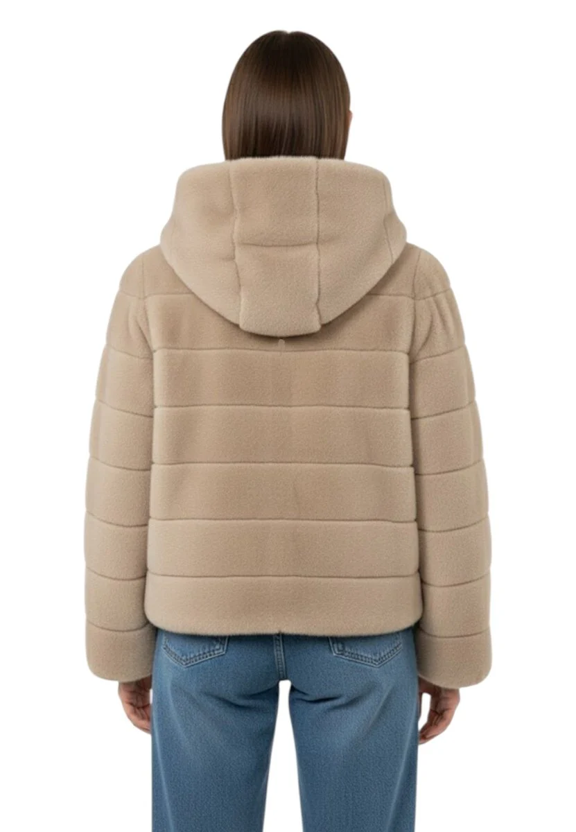 giacca con manica pipistrello - 040 palomino/beige - immagine 4