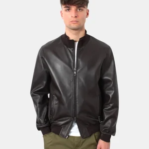 GIACCA IN PELLE THE JACKIE MOD. DEREK SEAMLESS - 06 DARK BROWN