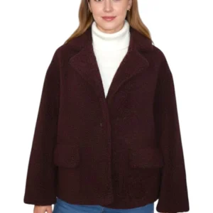 giacca oversize monopetto - 012 vino