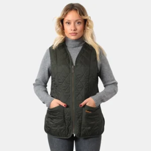 GILET BARBOUR MOD. BETTY LINER - DARK OLIVE