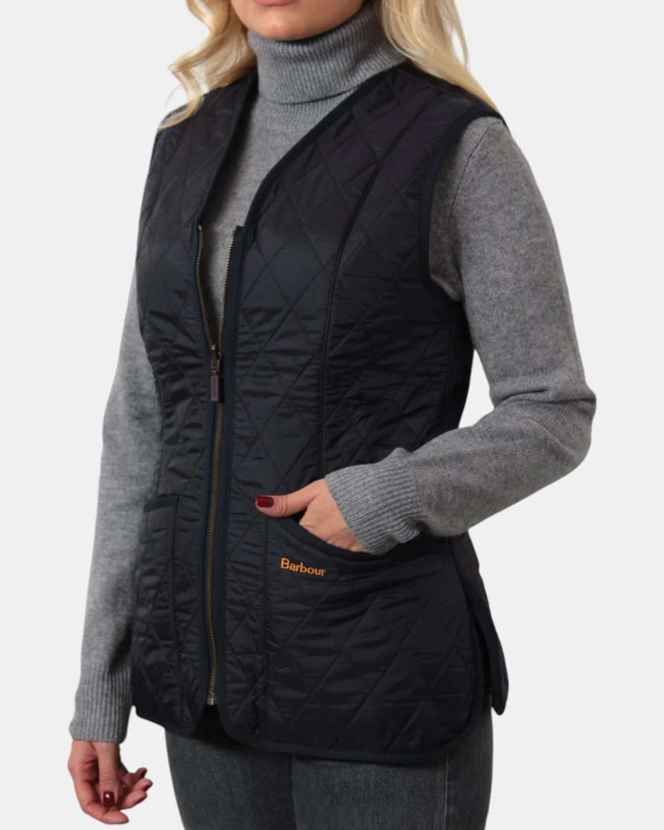 GILET BARBOUR MOD. BETTY LINER - NAVY - immagine 5