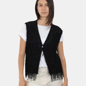 GILET JUCCA IN MAGLIA - 003 NERO