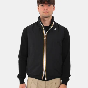 gilet k way mod. valen stretch dot - usy black pure