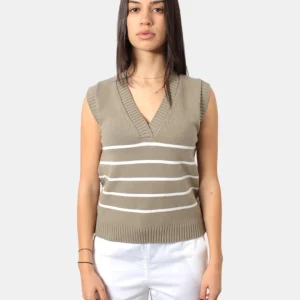 GILET MAX MARA LEISURE MOD. SCAFATI - 002 SABBIA