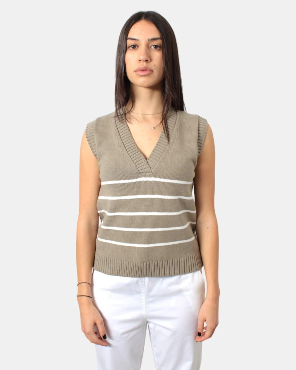 GILET MAX MARA LEISURE MOD. SCAFATI - 002 SABBIA - immagine 5