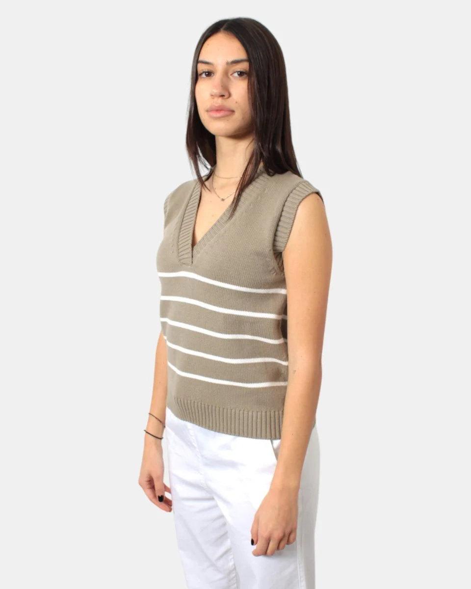 GILET MAX MARA LEISURE MOD. SCAFATI - 002 SABBIA - immagine 3