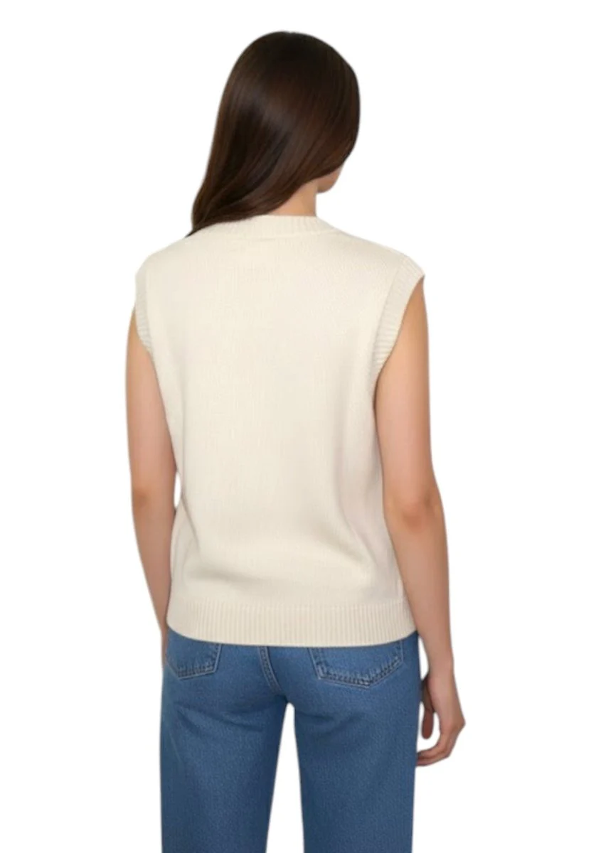 gilet mod. bacio - 001 avorio - immagine 4