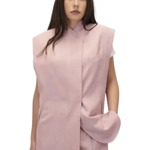 GILET OVER SIZE - 423 ROSE DUST