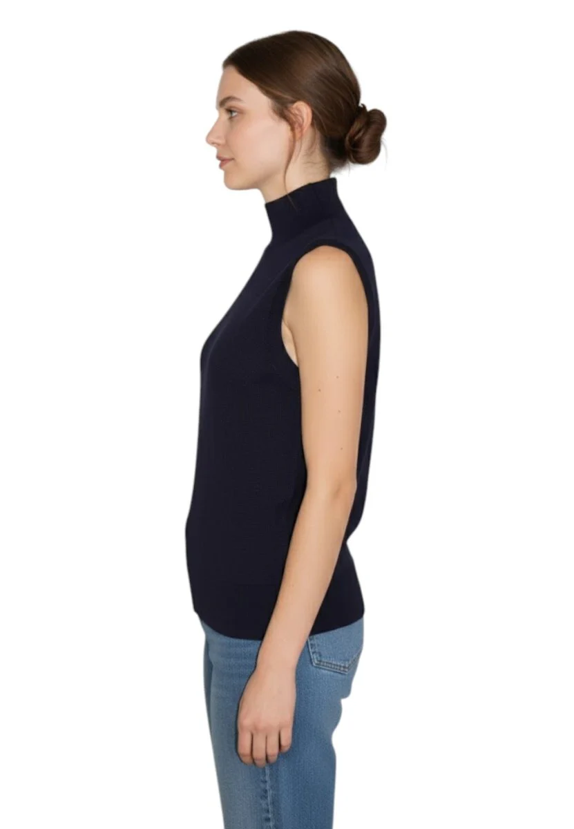 gilet rasato a lupetto - 23 notte - immagine 3