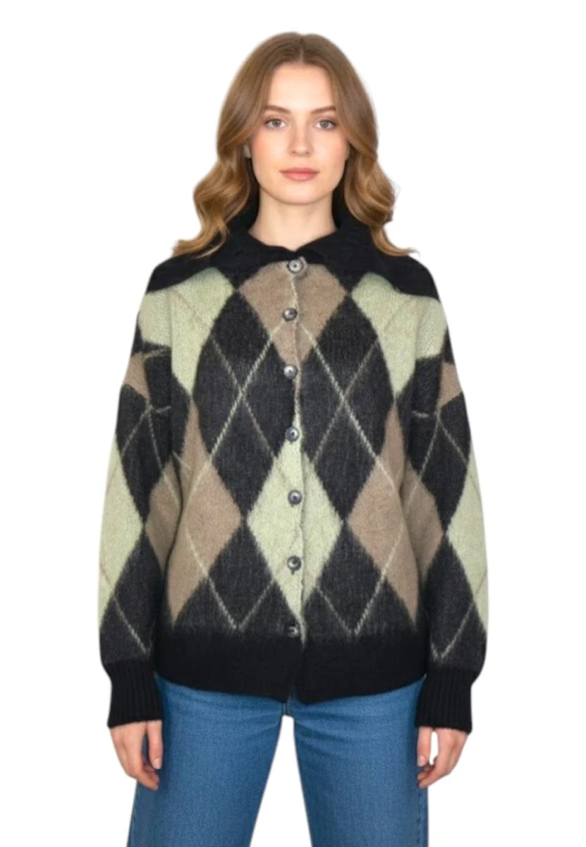 girocollo - 416 nero/castagna - immagine 2