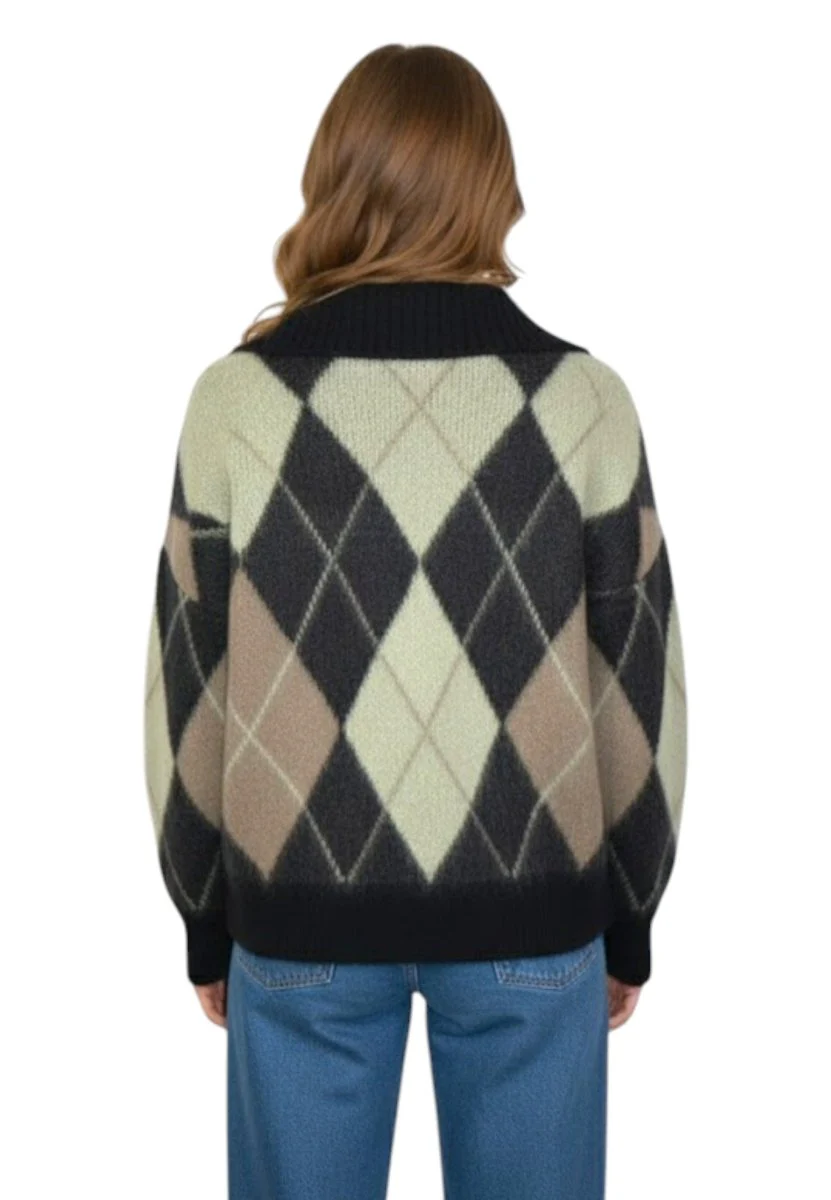 girocollo - 416 nero/castagna - immagine 4