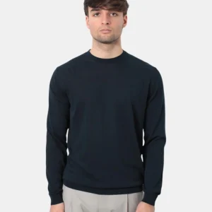 GIROCOLLO A MANICA LUNGA BELLWOOD BASICO - 015 BLU SCURO