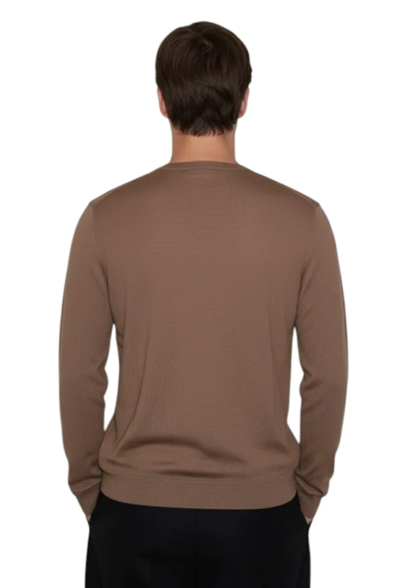 girocollo basico rasato calato - 106 toffè - immagine 4