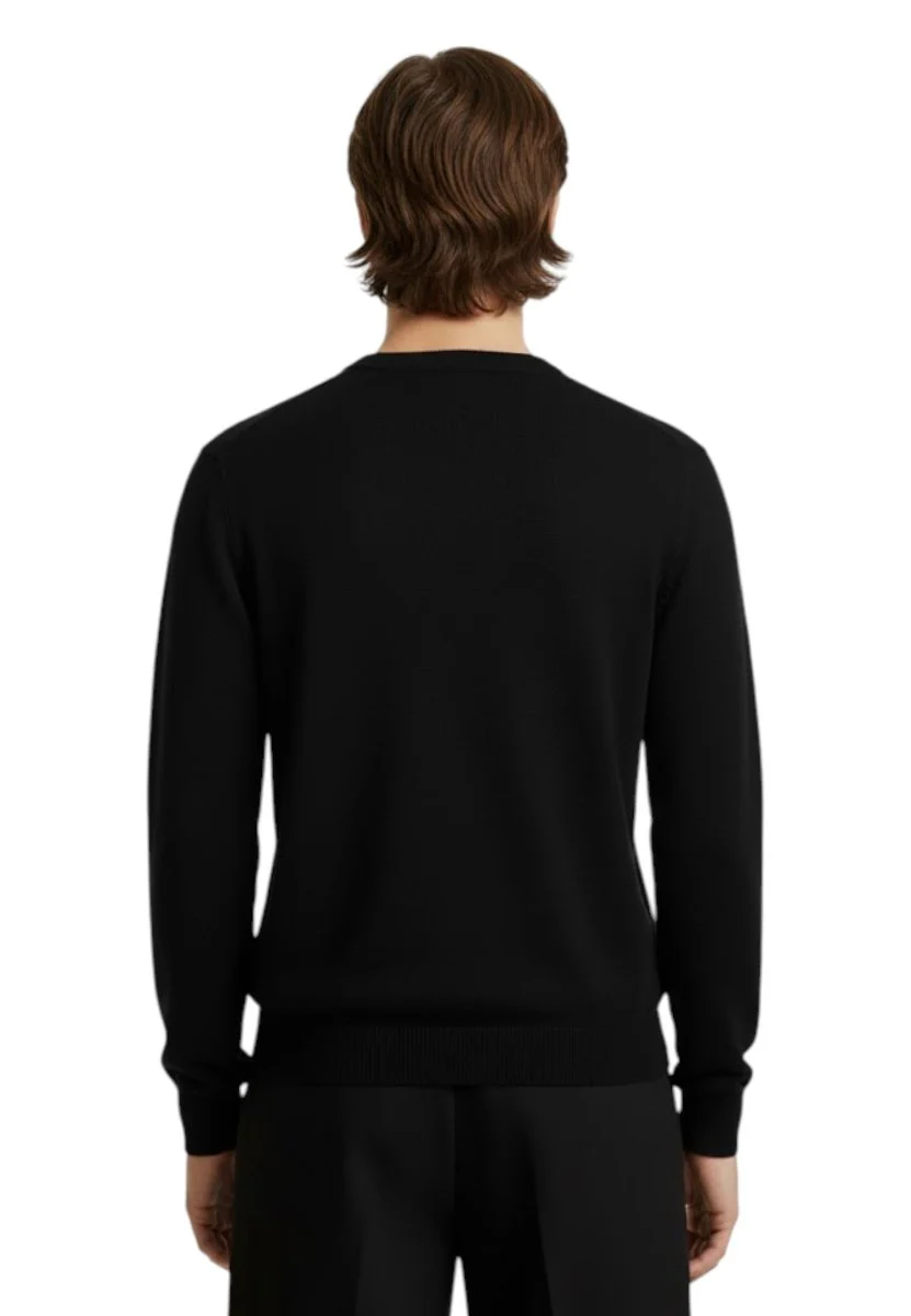 girocollo basico rasato calato - 13 nero - immagine 4