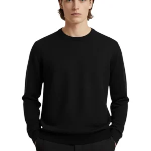 girocollo basico rasato calato - 13 nero