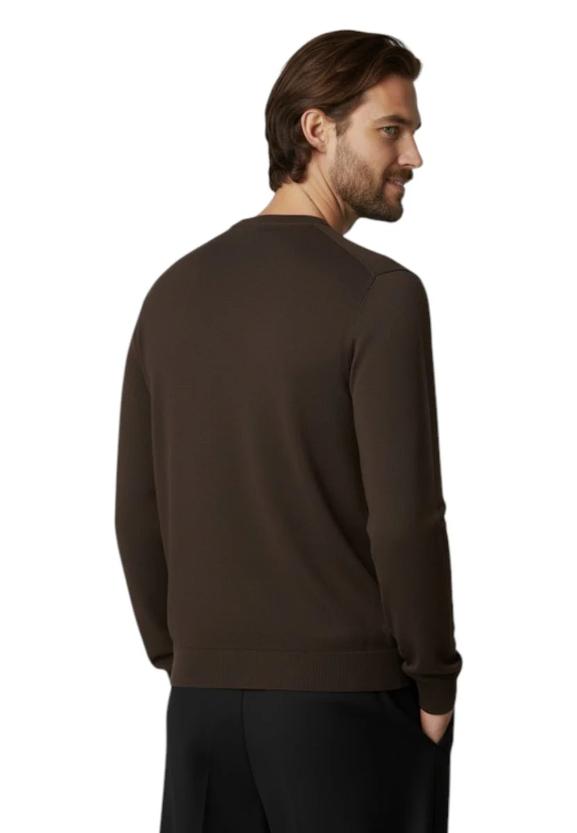 girocollo basico rasato calato - 146 moro - immagine 4