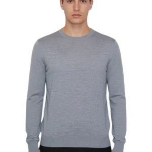 girocollo basico rasato calato - 217 grigio