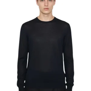 girocollo basico rasato calato - 261 nero