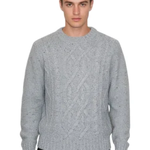 girocollo con disegno - 862 grigio