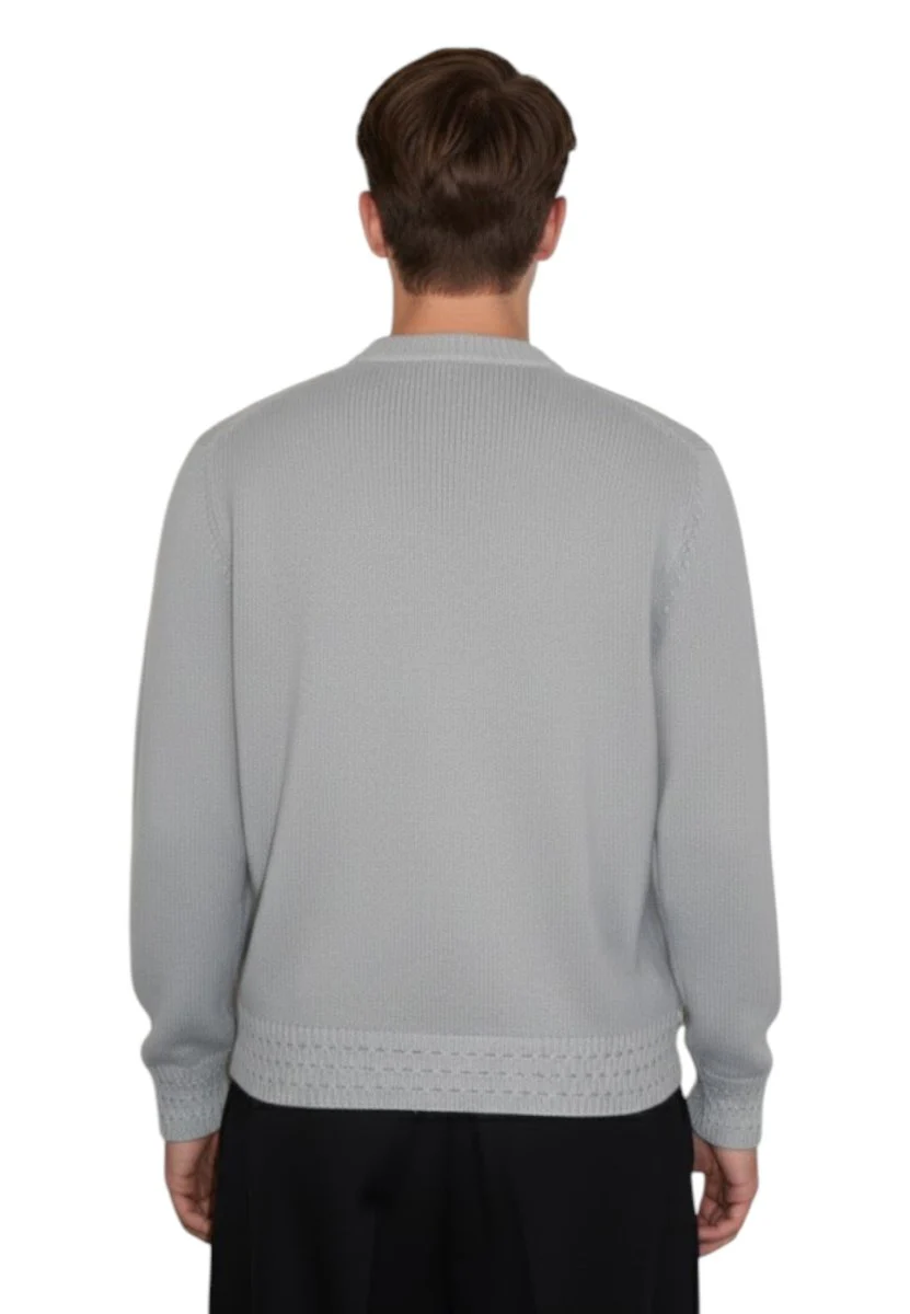 girocollo con finiture slana vintage - 696 sasso - immagine 4