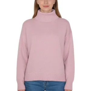 girocollo con splittature - 7012 rosa polvere