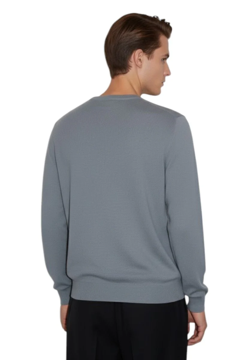 girocollo in finezza 12 - grigio medio - immagine 4