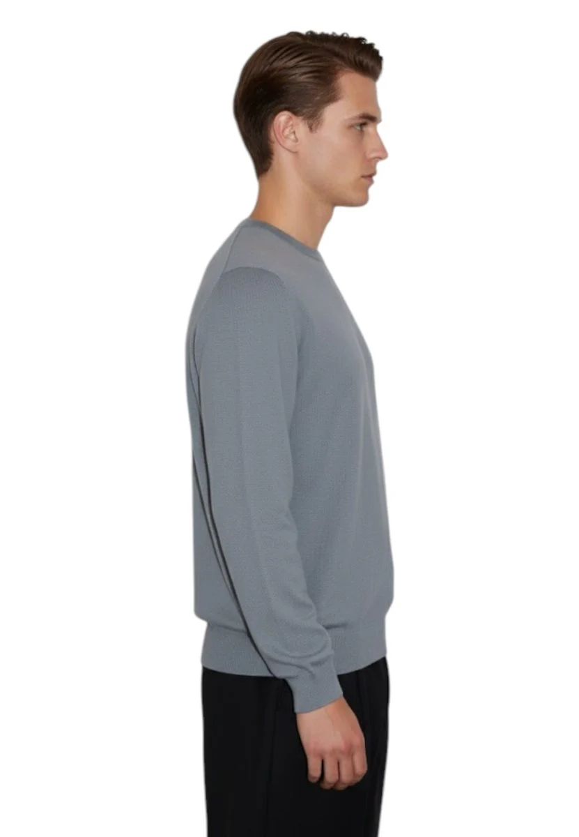 girocollo in finezza 12 - grigio medio - immagine 3