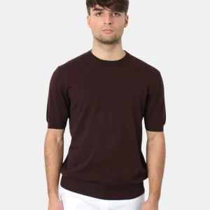 GIROCOLLO MANICA CORTA ALTEA - 39 MARRONE