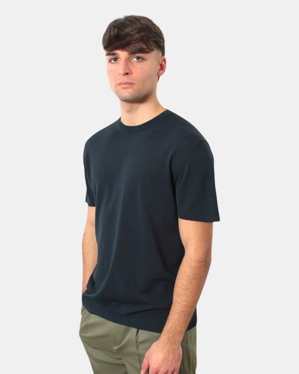 GIROCOLLO MANICA CORTA DANIELE FIESOLI - 0023 NOTTE - immagine 3